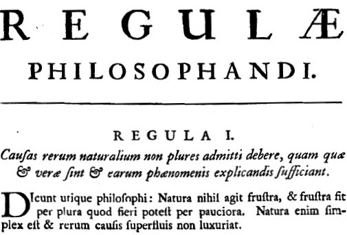 Newton Regulae Philosophandi I