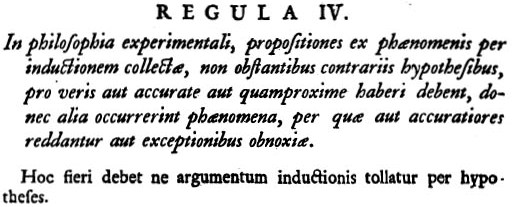 Newton Regulae Philosophandi IV